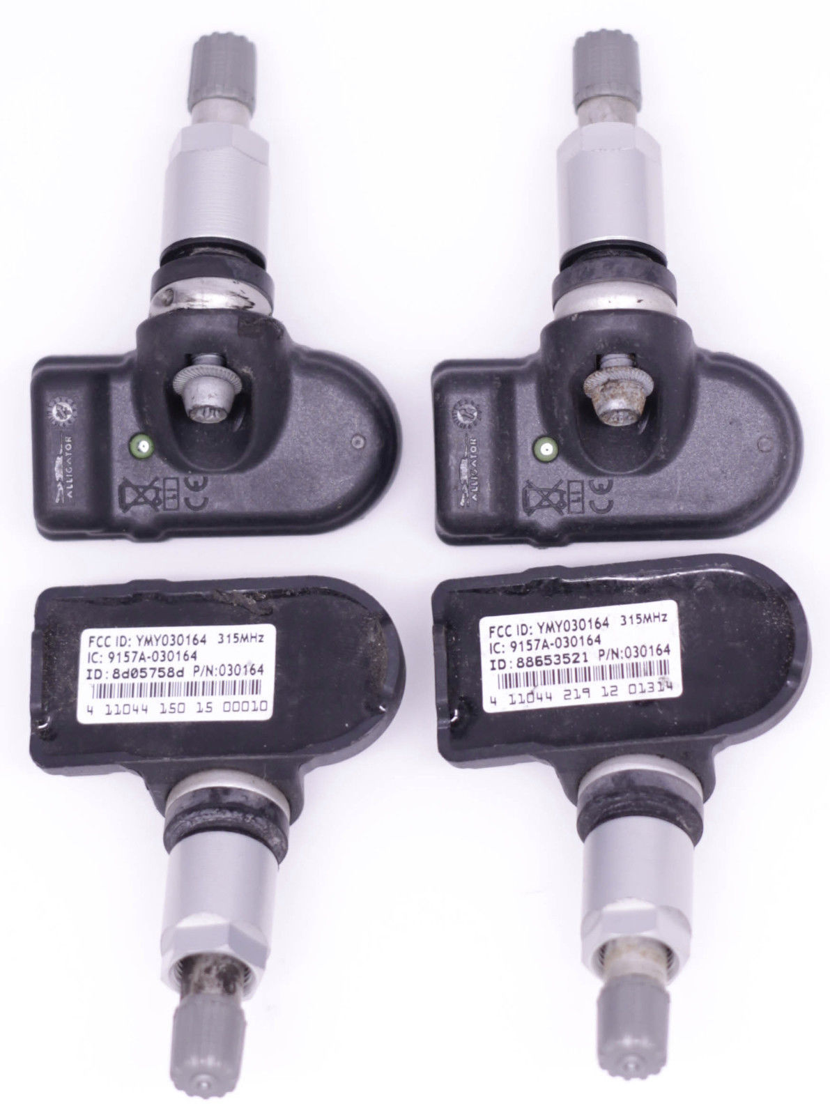 Image of Set of 4 Alligator 9157A-030187 TPMS Tire Pressure Monitor Sensor Sensors