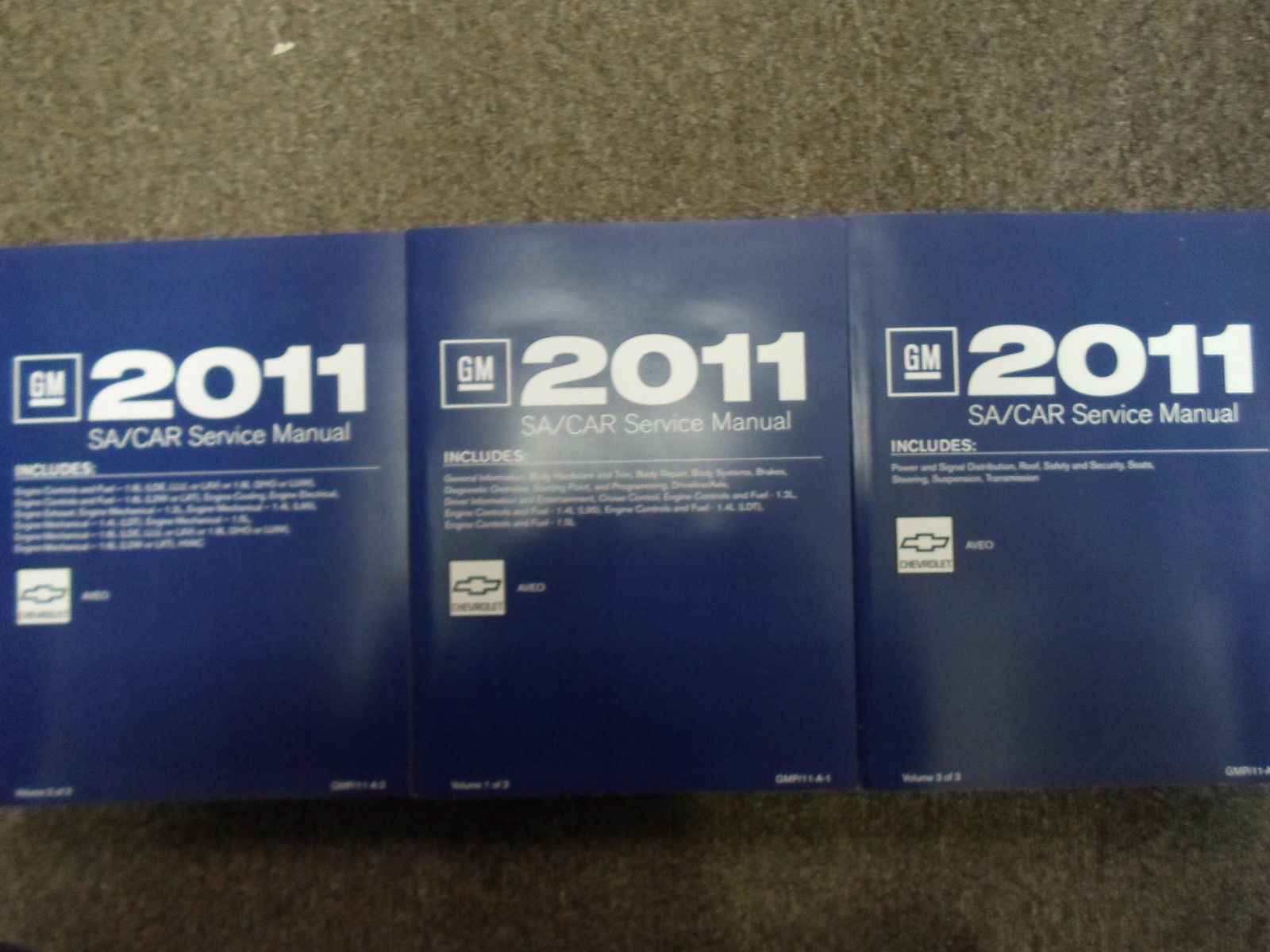 2011 CHEVY AVEO A V E O Service Shop Repair Manual SET FACTORY Brand New