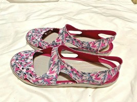 Crocs Swiftwater Wave Tropical Pink Sandal Shoes Women’s Sz 10 NWOT - $49.99