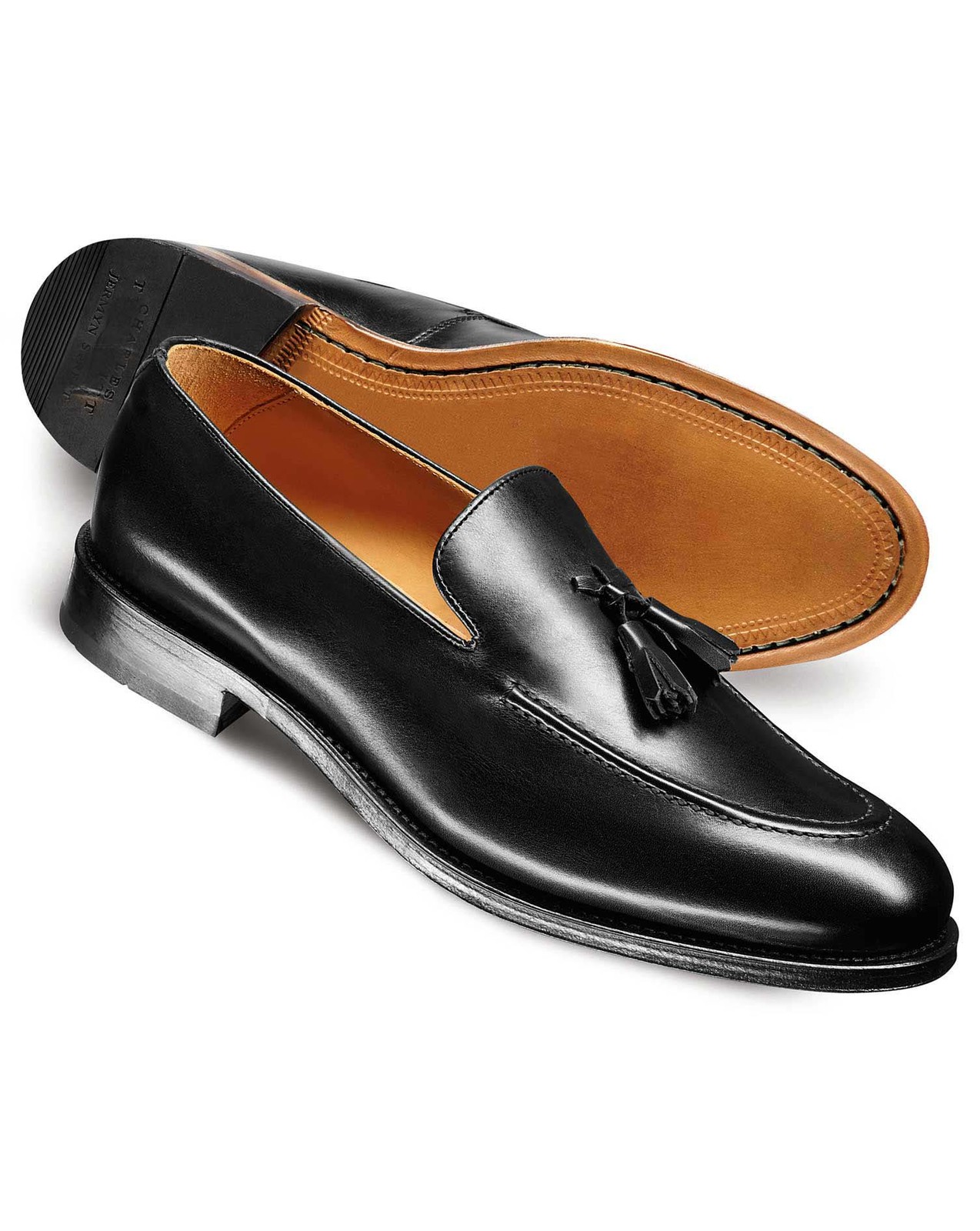 Handmade men loafer leather shoes Men genuine leather slip ons shoes