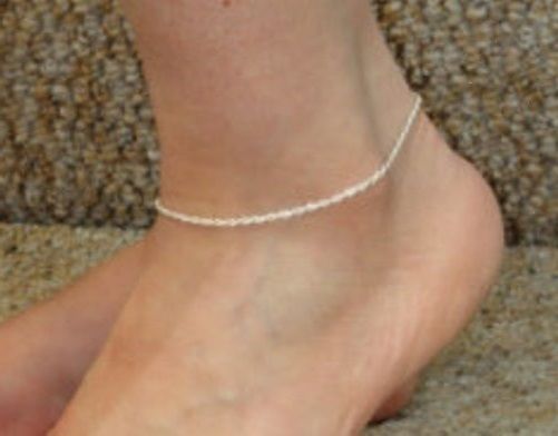 Rope Chain - Anklet or Bracelet -- .925 Sterling Silver -- Made in Italy  [TP]
