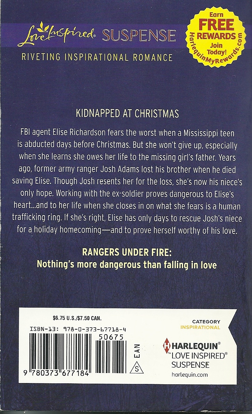 Yuletide Abduction Virginia Vaughan(Rangers Under Fire)Love Inspired LP Suspense Fiction