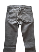Frame Denim Jeans Women Le Skinny Sz 24 USA Made Gray Graphite Destroyed Stretch image 4