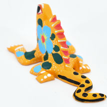 Handmade Alebrijes Oaxacan Miniature Painted Folk Art Chameleon Lizard Figurine image 3