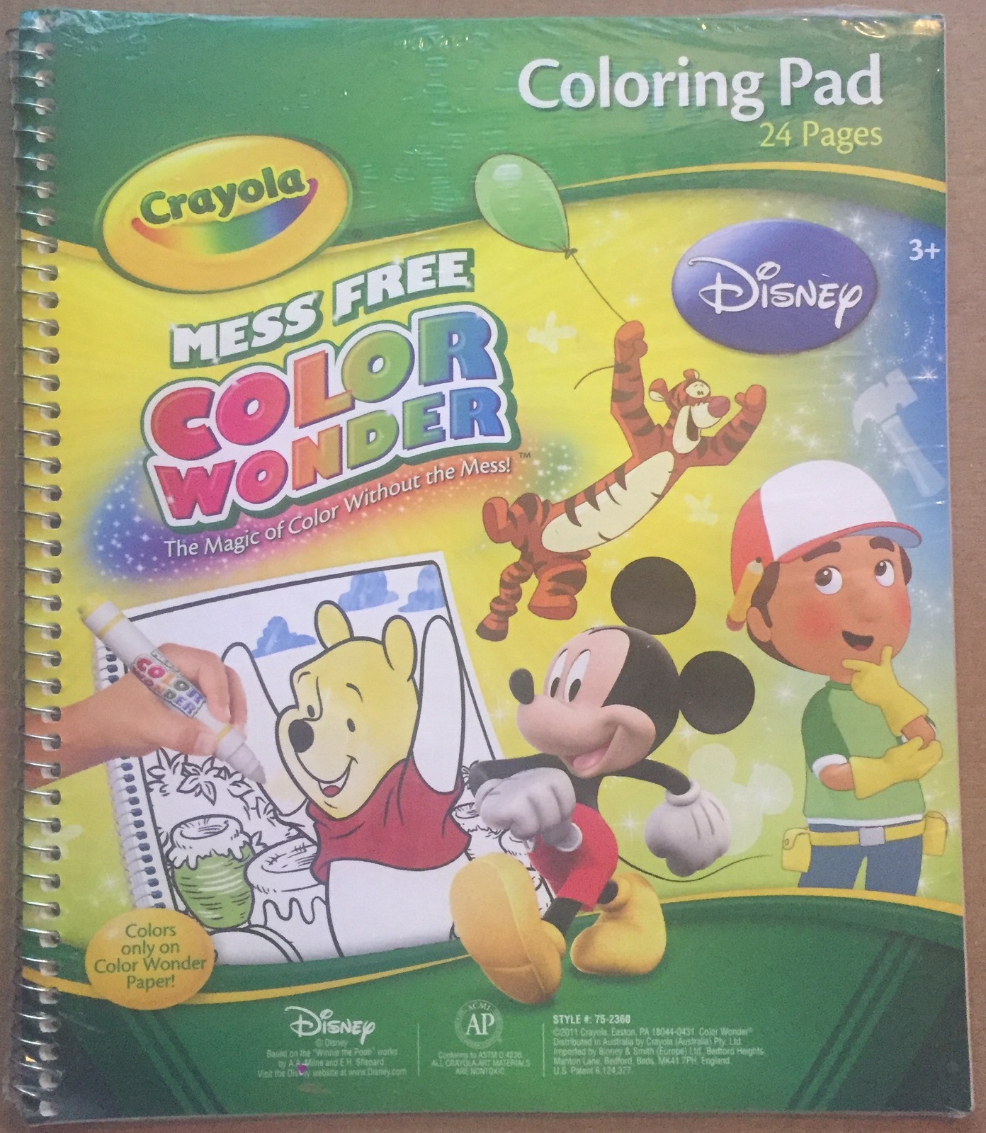 Crayola Mess Free Color Wonder Coloring Pad 24 Pages With Disney Characters Children YA