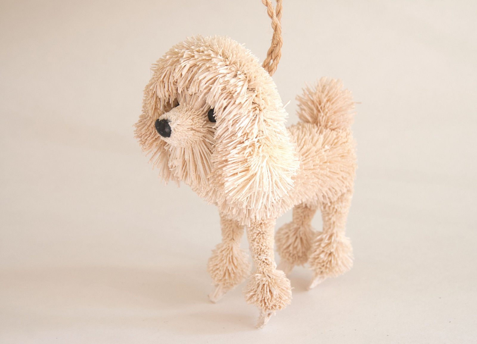 Pottery Barn bottlebrush poodle dog ornament and similar items