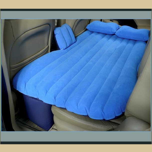 Blue Inflatable Backseat AirBed Mattress Fits Cars SUV & Trucks w/ Air