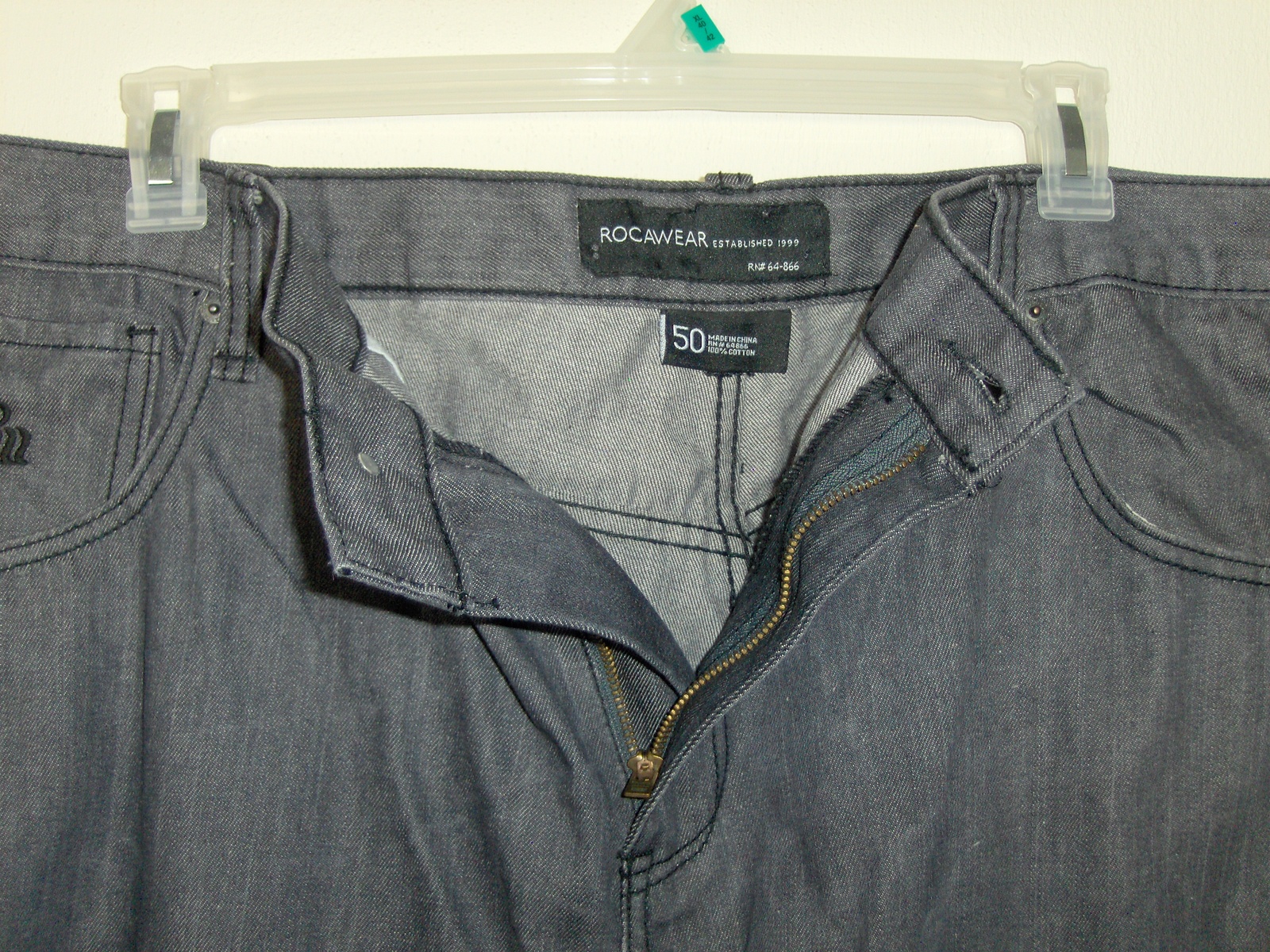 Mens Rocawear Black Jeans Size 50 X 32 Length 64866 Jeans