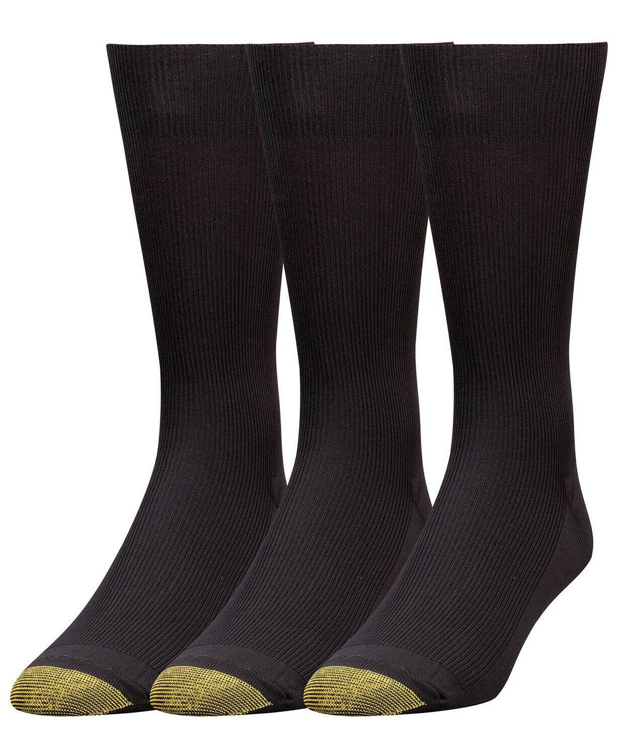 S12 Gold Toe Navy Blue 3pk Dress Metropolitan Crew SocksBig & Tall Socks