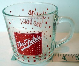 Mrs. Fields Cookies Coffee Cup Luminarc Glass - $15.79