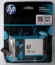 Original HP 61 Deskjet Color Ink Cartridge Exp 2023 - $14.84
