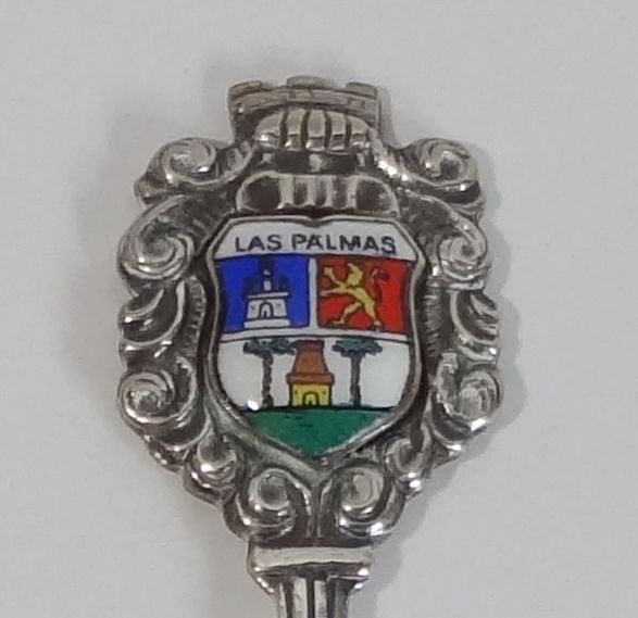 Collector Souvenir Spoon Spain Las Palmas Canary Islands Coat of Arms ...