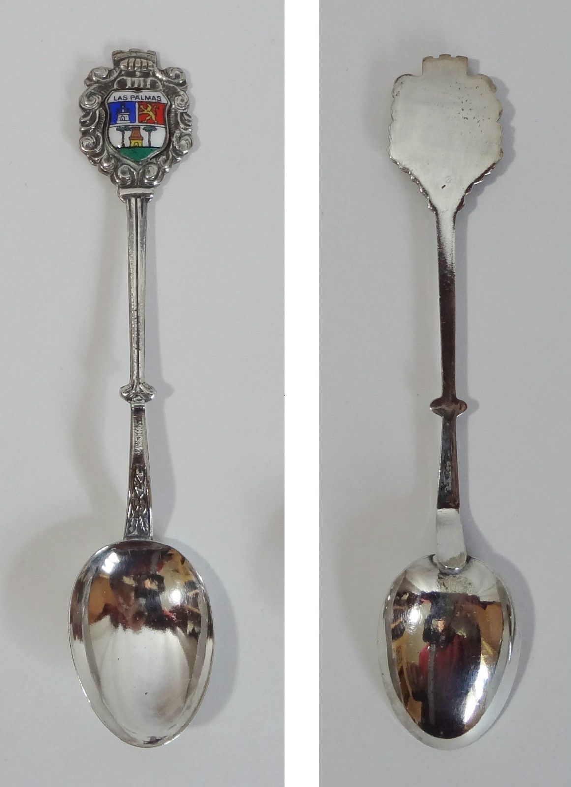Collector Souvenir Spoon Spain Las Palmas Canary Islands Coat of Arms