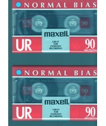 Blank Maxell Audio Tapes (2 New Tapes-UR - 90 minutes tapes) - $6.00
