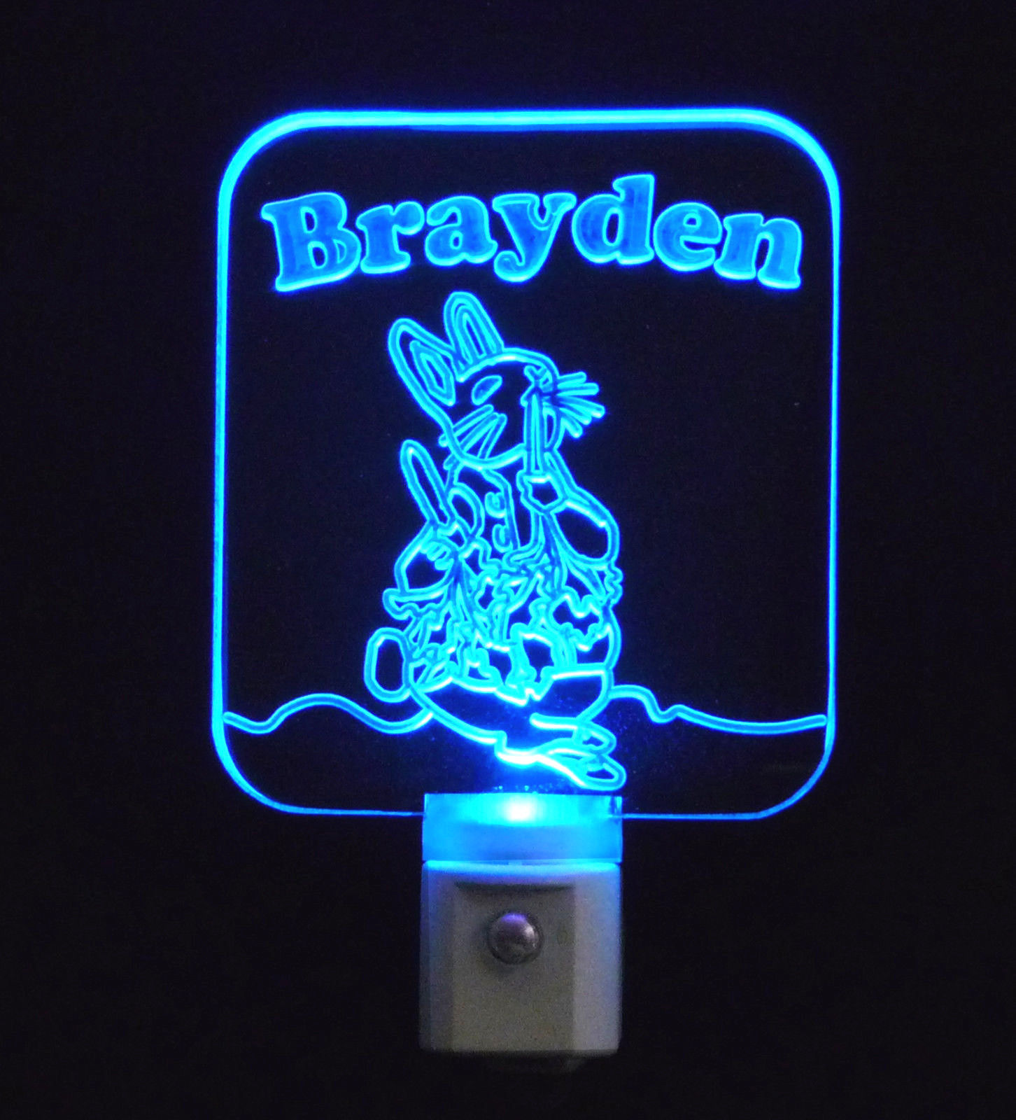 Personalized Peter Rabbit Easter Night Light Custom LED Nightlight