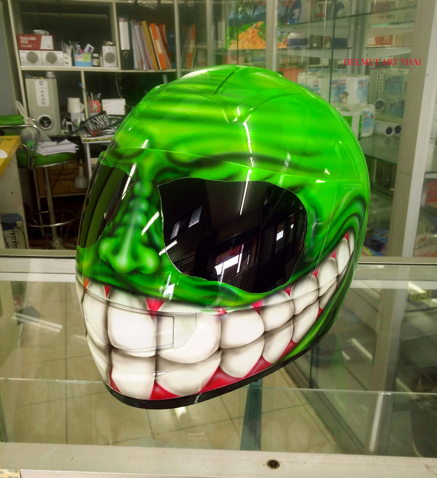 CUSTOM SMILING FACE HELMET - Helmets