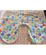 Boppy Boys Blue Red Orange Green Teal Gray Circles Nursing Pillow Cover - $12.25