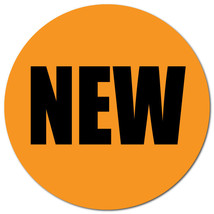1 Inch Circle, NEW Fluorescent Orange, Roll of 100 Stickers - $13.64