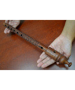 handmade CARVED WOOD flute 16&quot; #F-301 - $15.00