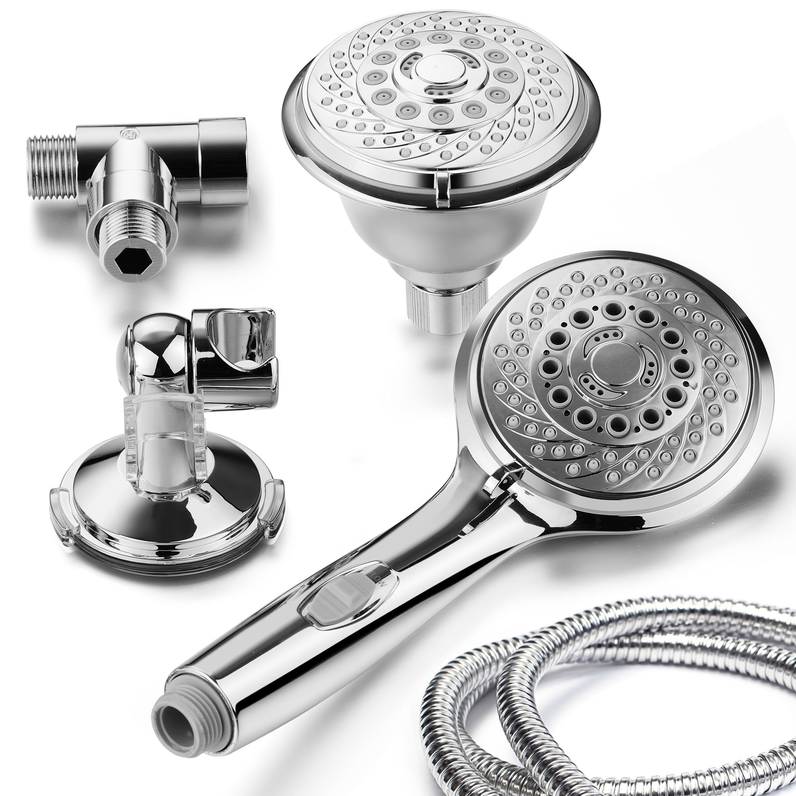 Shower Head/Hand Shower Combo with Revolutionary HydroRemote Control