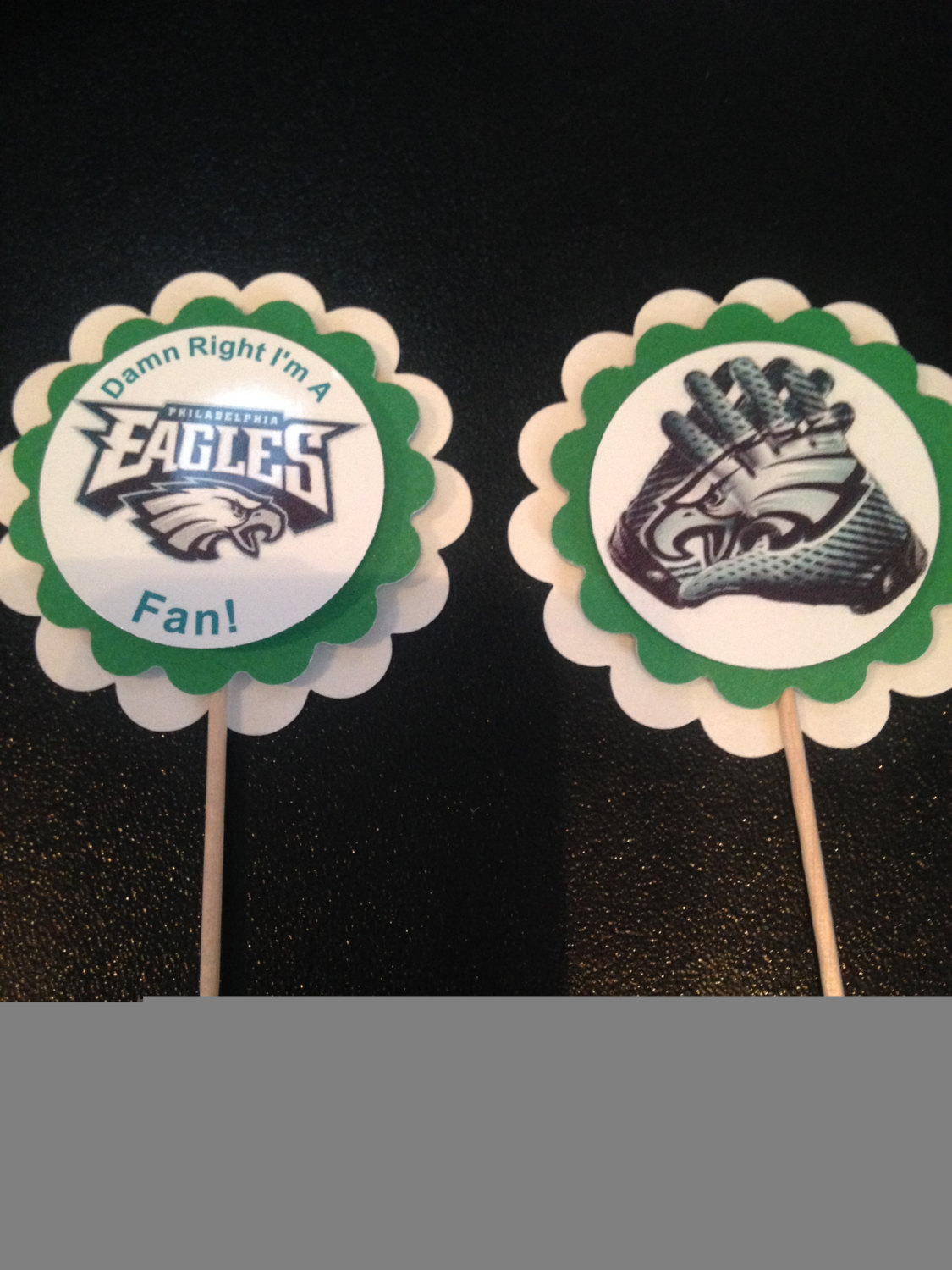 Philadelphia Eagles Party Cupcake Toppers NFL Football Birthday Baby ...