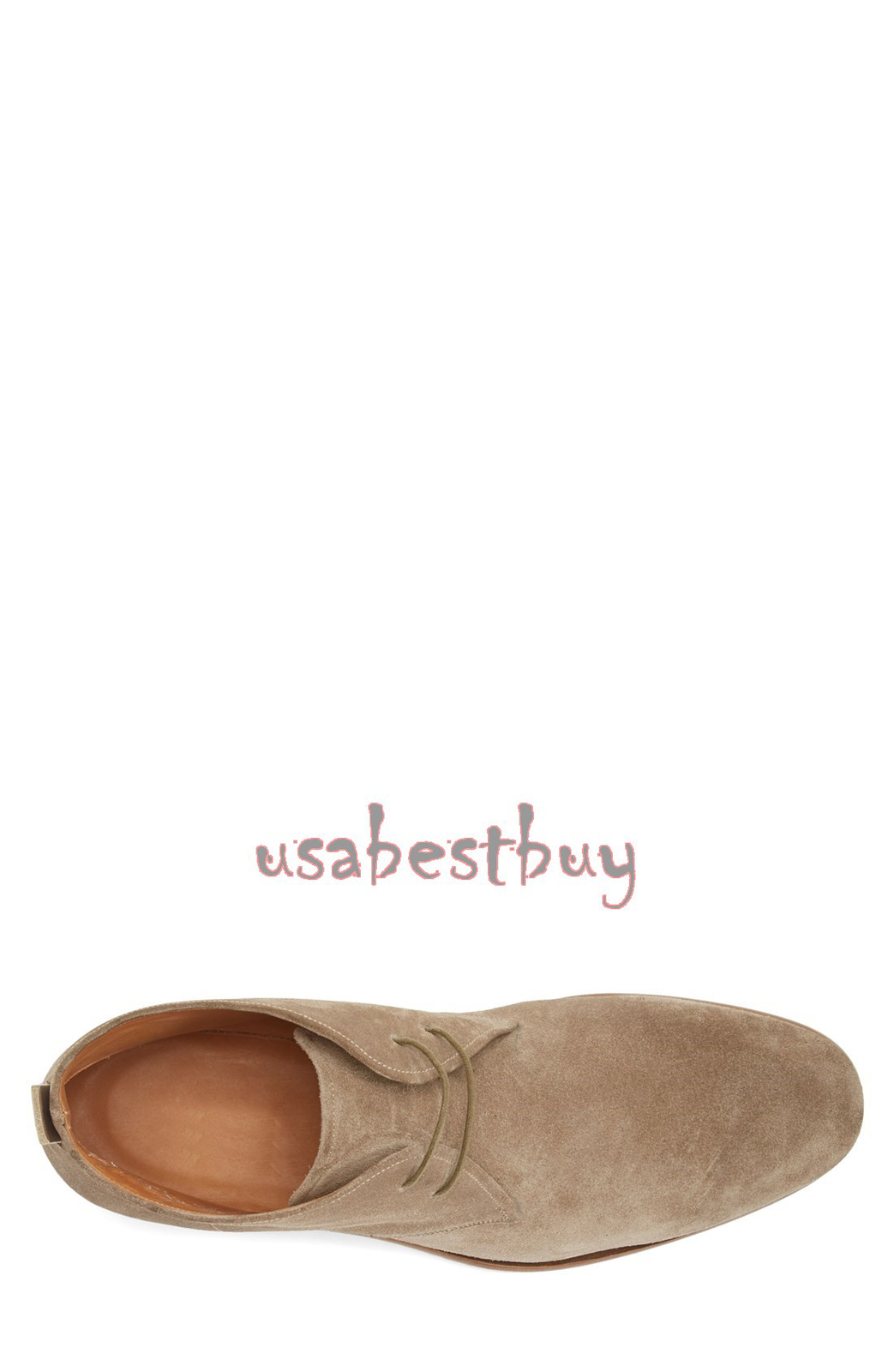 New Handmade Chukka Superb Style Beige Suede Leather Boots, Men leather