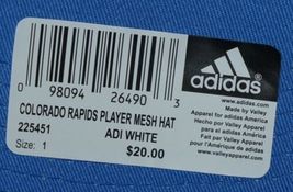 Adidas MLS Colorado Rapids Soccer Blue Black White Summer Mesh Hat image 8
