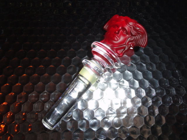 Versace Rosenthal Red Medusa Head Austria 24% Lead Crystal  Bottle Stopper - $75.00