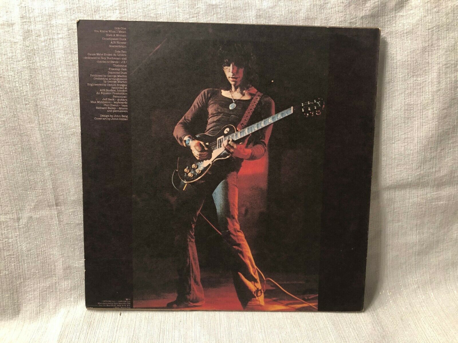 1975 Jeff Beck Blow by Blow LP Vinyl Album Epic ‎Records PE 33409 VG+ ...