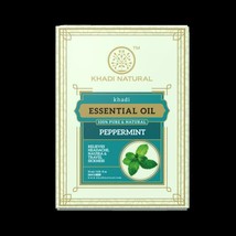 Low Cost Khadi Natural Herbal Peppermint Essential Oil 15ml Ayurvedic Skin Face - $13.00