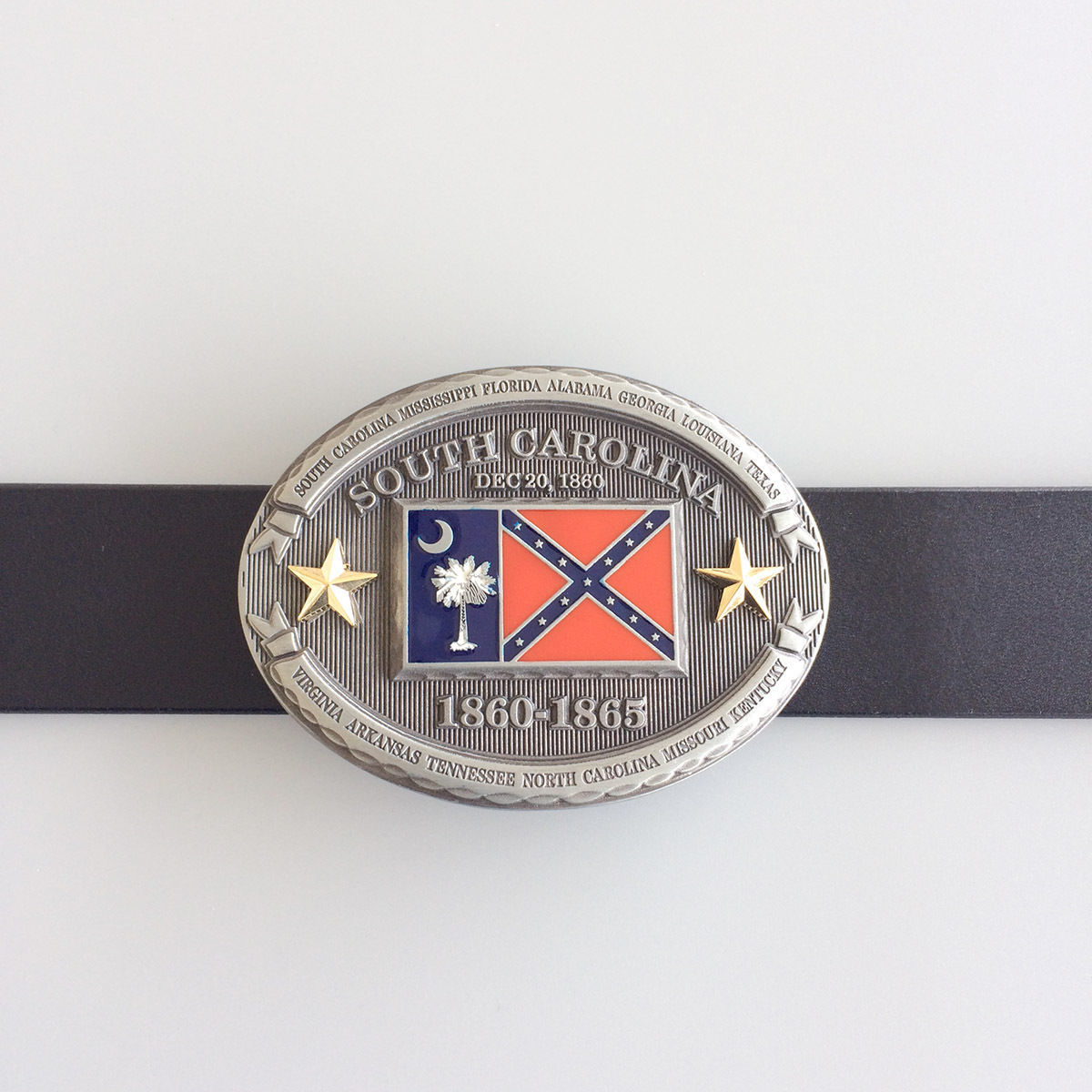 New Vintage Western Oval South Carolina Flag Belt Buckle Gurtelschnalle