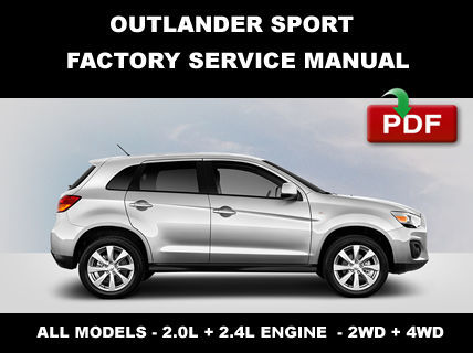 MITSUBISHI OUTLANDER SPORT 2013 - 2015 MANUAL & CVT TRANSMISSION REPAIR ...