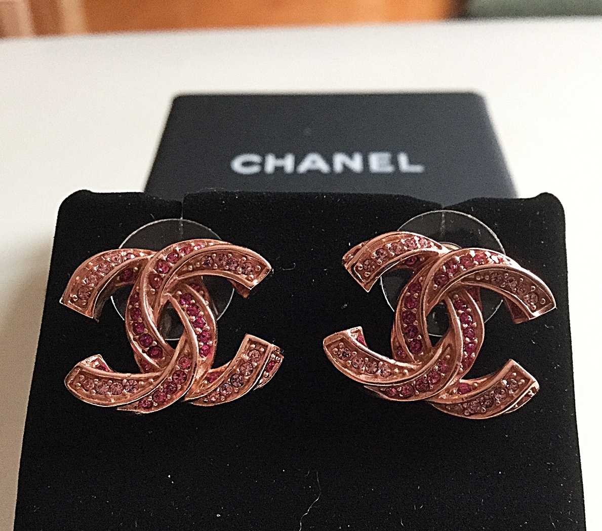 chanel rose gold mini