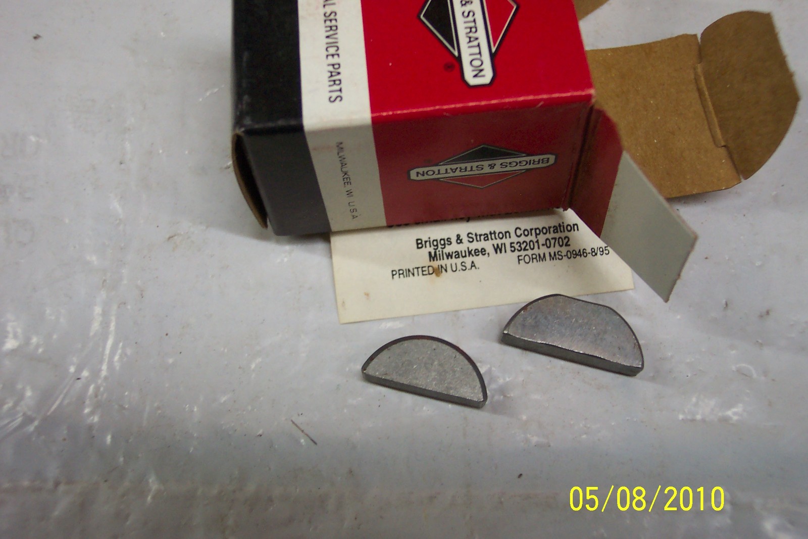 Briggs and Stratton Flywheel Key 808095 Parts & Accessories