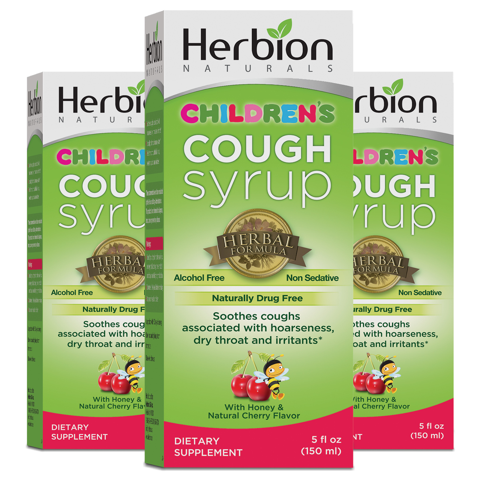 Herbion Naturals Children's Cough Syrup Children 5 fl oz (Pack of 3)