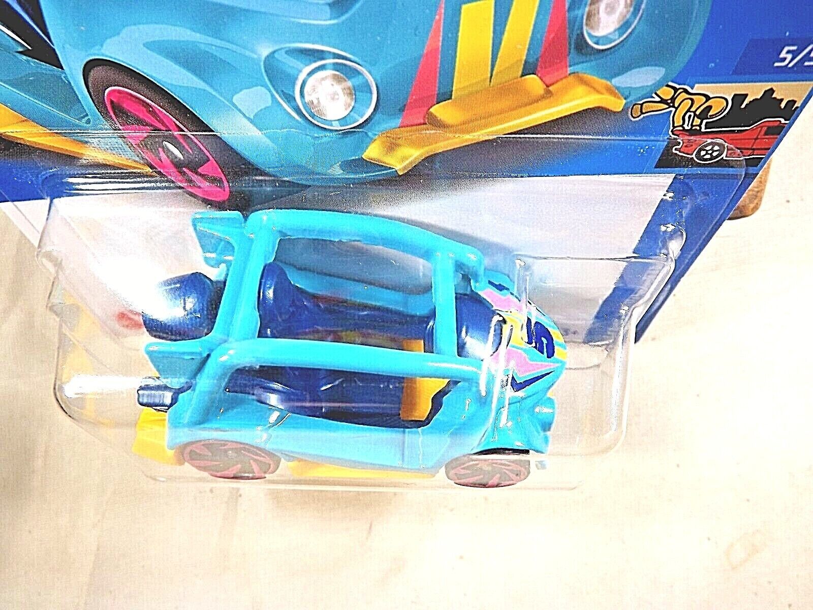 2022 Hot Wheels #90 HW Ride-Ons 2/5 KICK KART Aqua/Yellow w/Pink RA ...