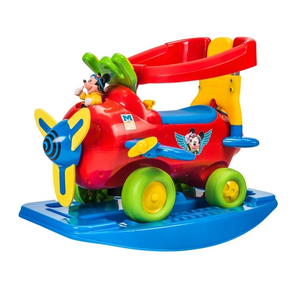 4 in 1 mickey plane activity ride on