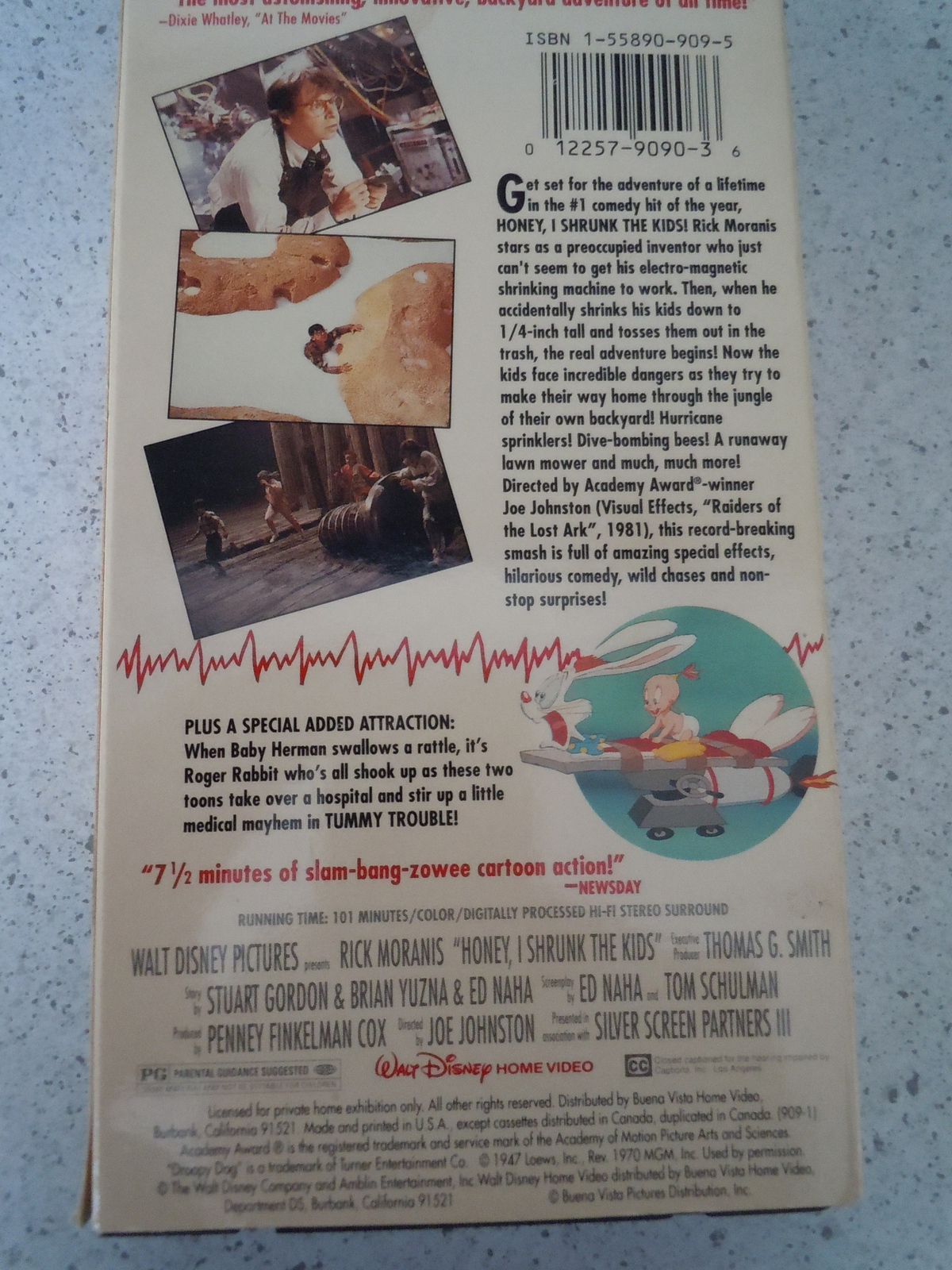 VHS Disney Honey I Shrunk the Kids Rick Moranis Rated PG 101 Minutes ...