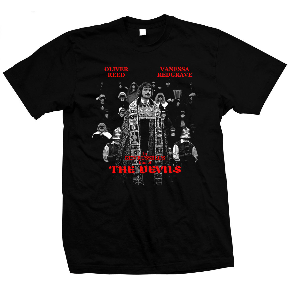 Ken Russell's The Devils - Oliver Reed - Hand screened, Pre-shrunk T-Shirt