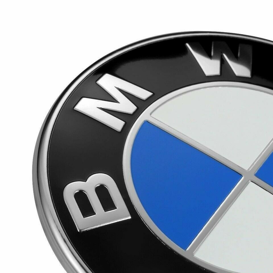 2PCS Front Hood & Rear Trunk (82mm & 74mm) Badge Emblem For BMW - Emblems