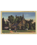 Glendale CA, Little Church of Flowers, Forest Lawn Park 1930s postcard M8519 - $2.71