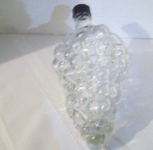  Clear Glass Grape Shaped Bottle Oil Vinegar Wine Server Decanter Bottle - £9.88 GBP