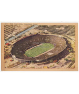 PASADENA CA, THE ROSE BOWL AERIAL VIEW - 1940s vintage postcard - $3.22