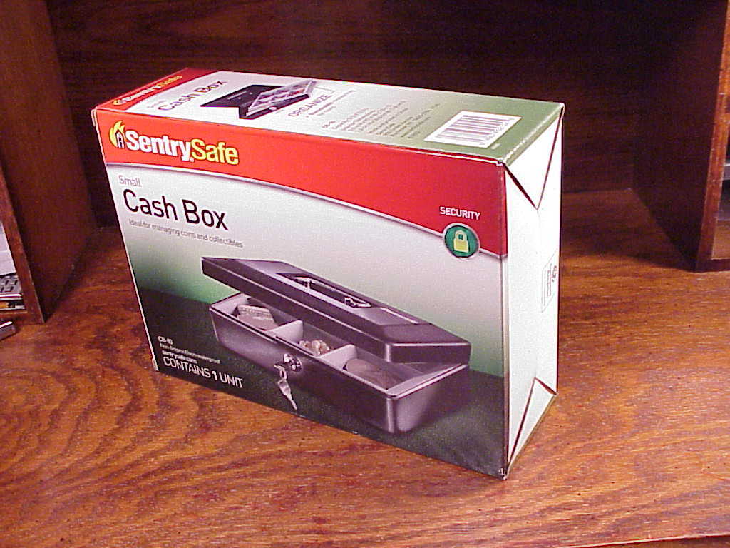 New Sentry Safe Cash Box, no. CB10, with 2 Keys Other