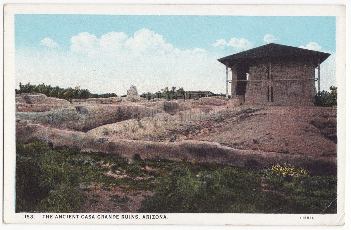 Primary image for CASA GRANDE RUINS ARIZONA ~ HISTORIC NATIONAL MONUMENT c1920s vintage postcard