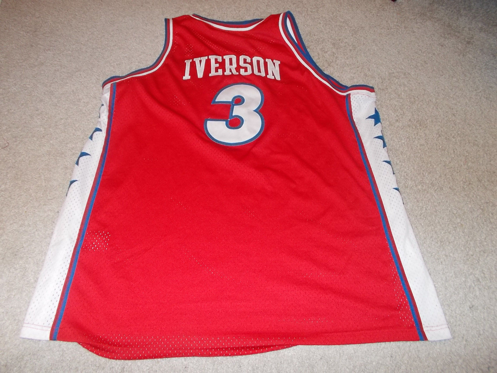 VTG-1990s Philadelphia 76ers Allen Iverson Authentic Sewn Nike ...