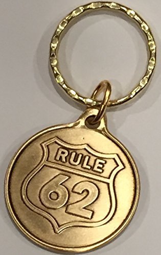 Rule 62 AA Keychain Medallion Sobriety Chip Key Tag