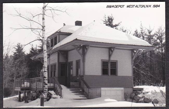 Primary image for West Alton NH RPPC Boston & Maine Railroad Depot Real Photo Postcard