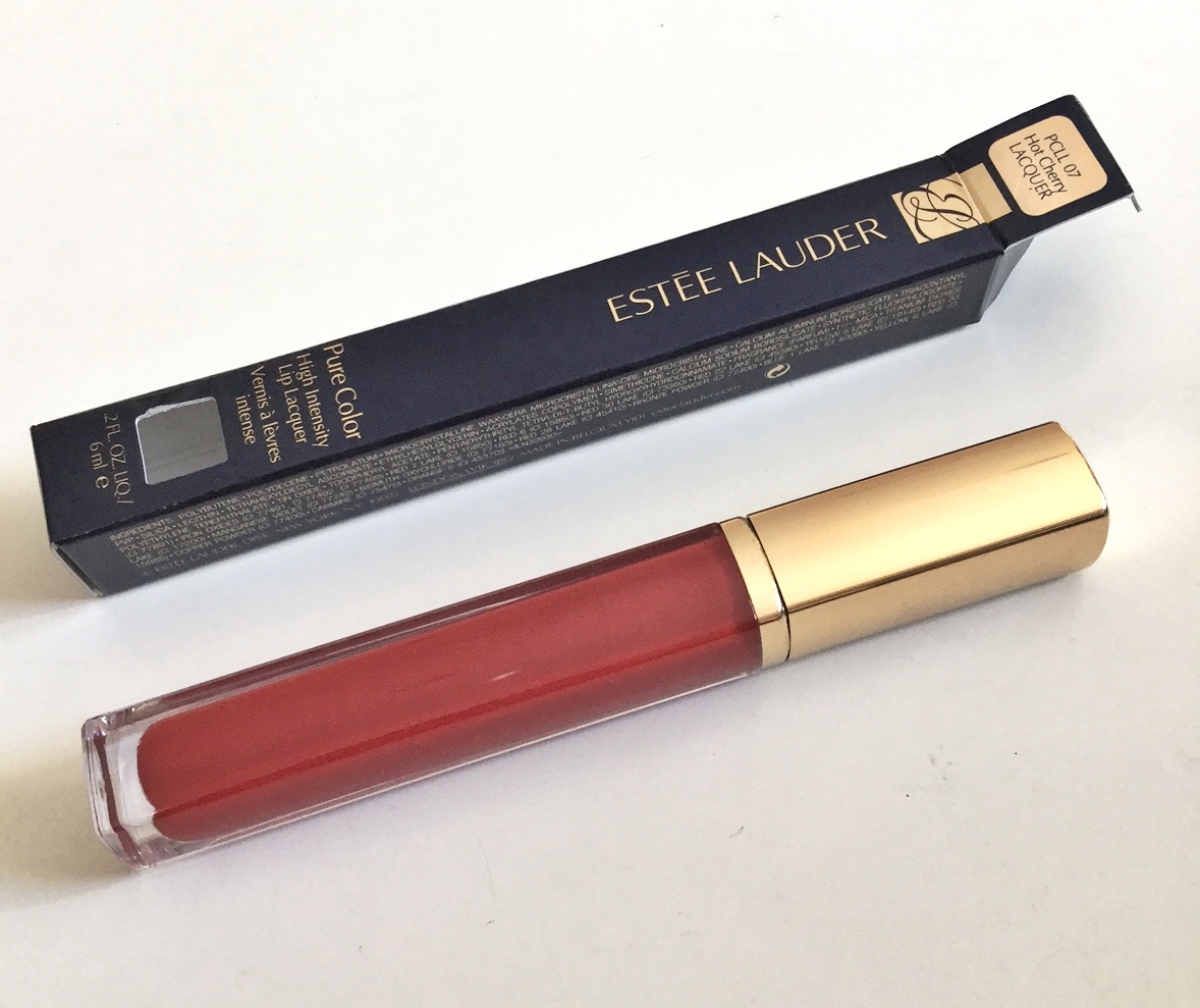 ESTEE LAUDER Pure Color High Intensity Lip Lacquer HOT CHERRY Gloss