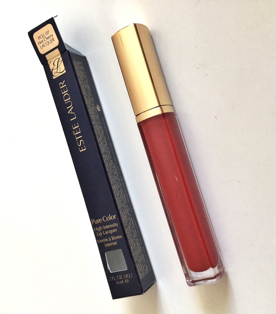 ESTEE LAUDER Pure Color High Intensity Lip Lacquer HOT CHERRY Gloss